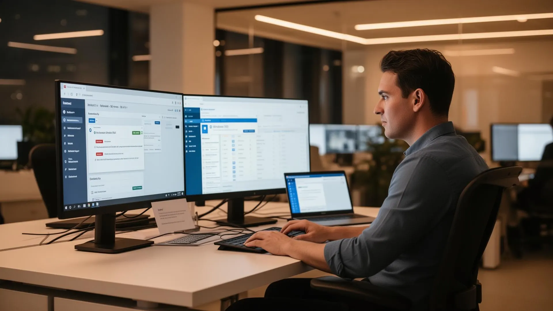 IT-beheerder beheert Windows-apparaten